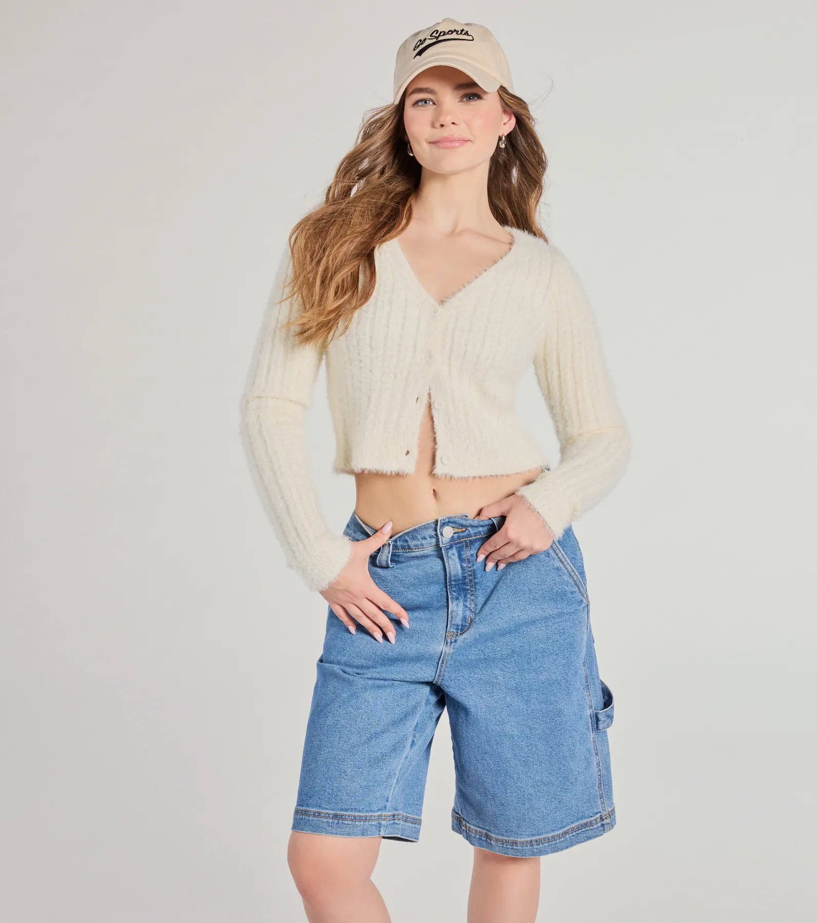 Weekend Offers That Delight Adorably Cozy Eyelash Knit Button-Down Cardigan