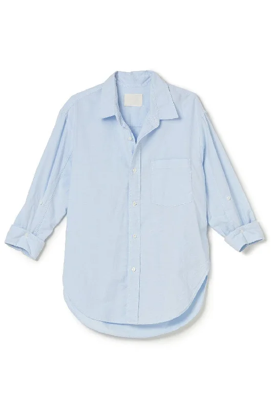 Mega Discount Shrunken Kayla Shirt - Oxford Blue