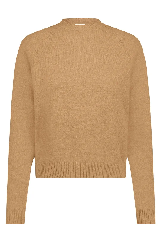 Quick Deals Classic Crewneck - Camel