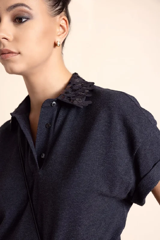 Weekend Discounts to Celebrate Jazz Collared Polo Shirt