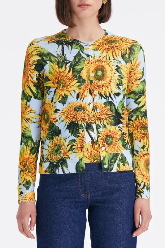 Online Deal Long Sleeve Sunflower Cardigan