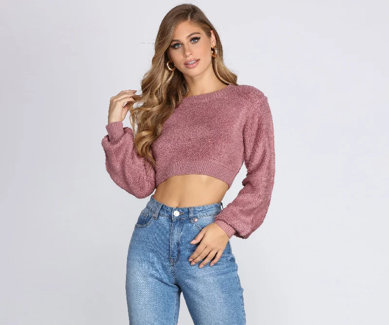 Now or Never Cozy And Cropped Sweater