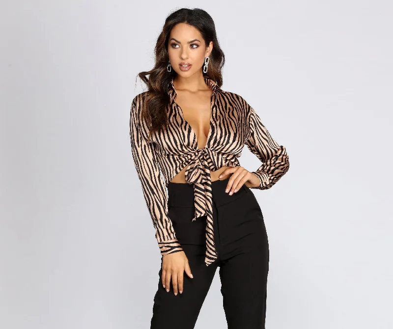 Online Deal Chic And Sassy Crop Top