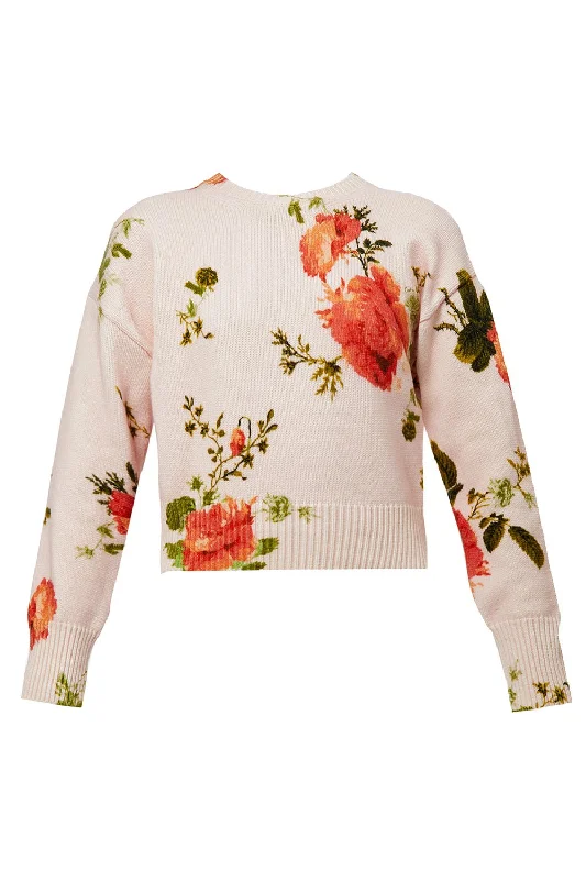 Weekend Sale: Don't Miss Out Floral Crew Neck Sweater