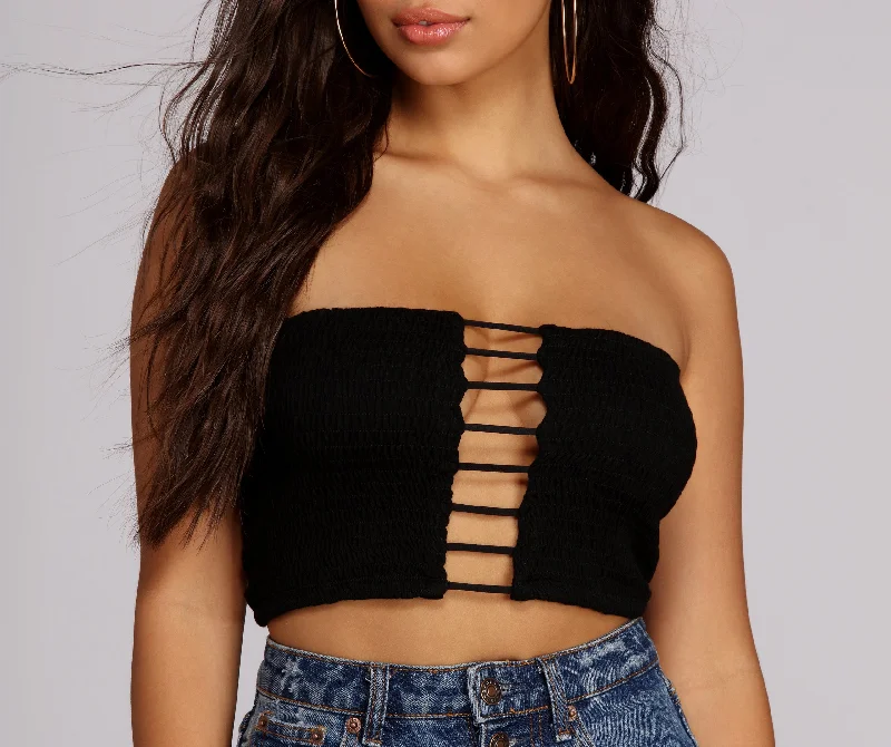 The Best Prices Ladder Strap Crop Top