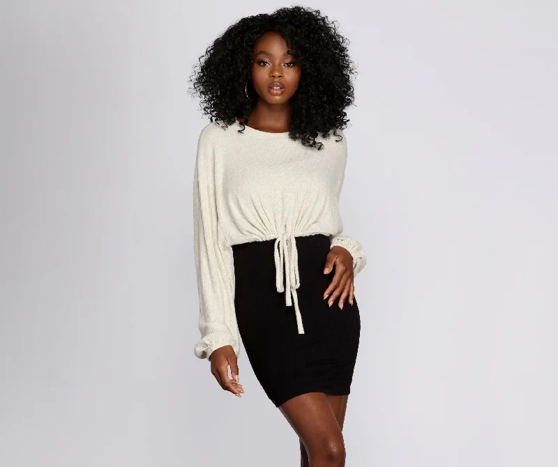 Weekend Discounts to Indulge In Up And Away Balloon Crop Top