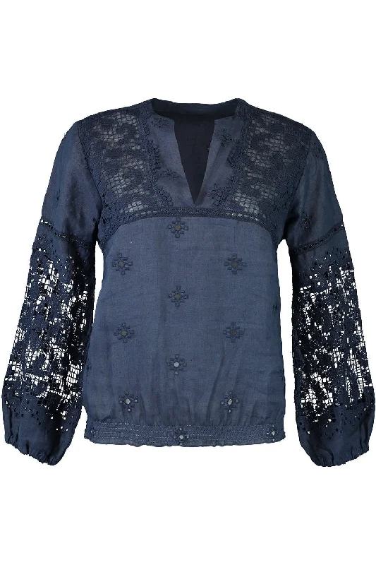 Weekend Deals That Sizzle Corallo Blouse - Navy