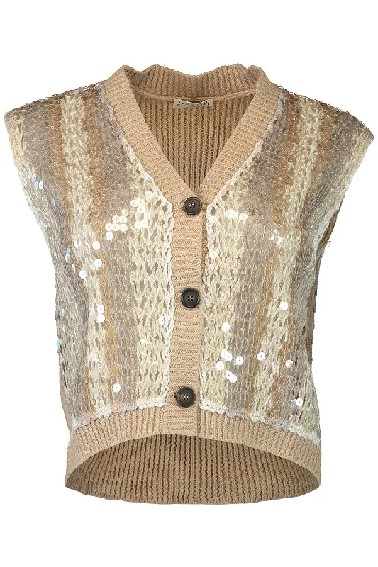 Now Available Sequin Stripe Vest