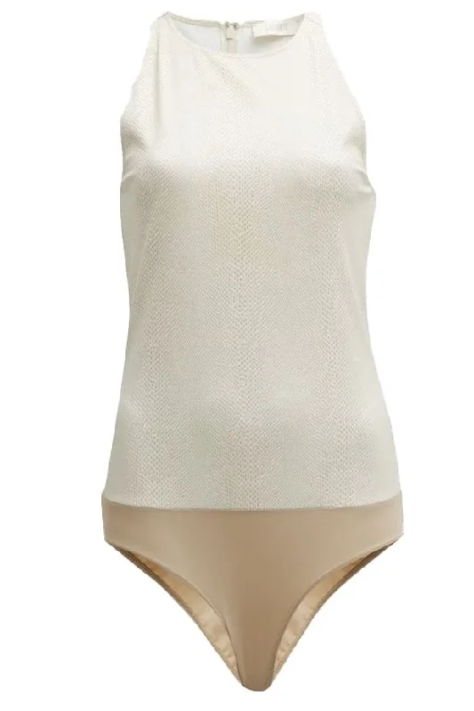 Weekend Specials to Love Snake Faux Leather Bodysuit