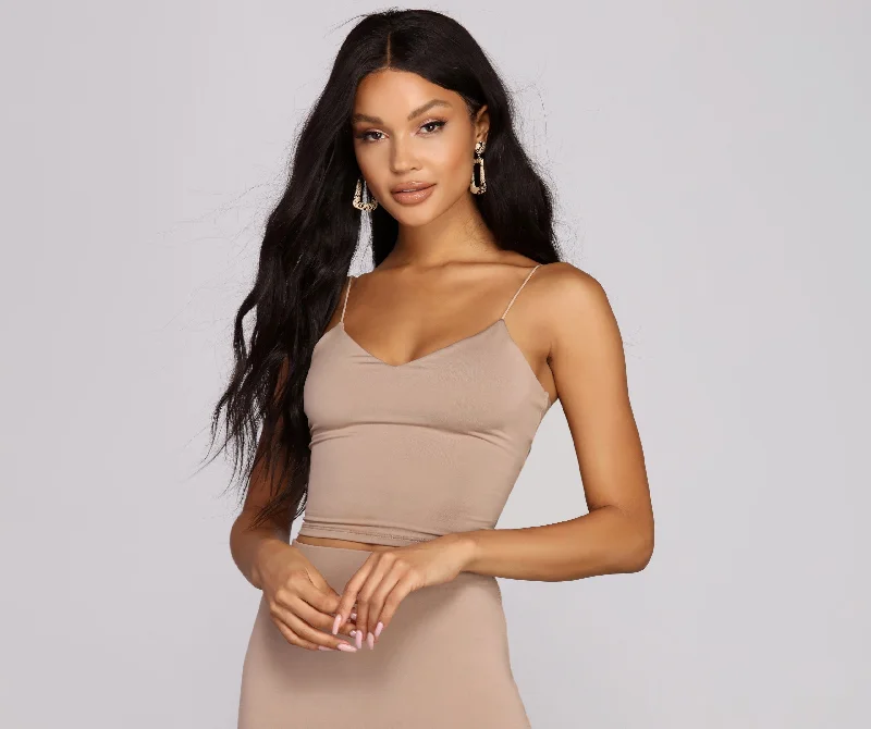 Instant Deal Simple Pleasures Spaghetti Strap Top