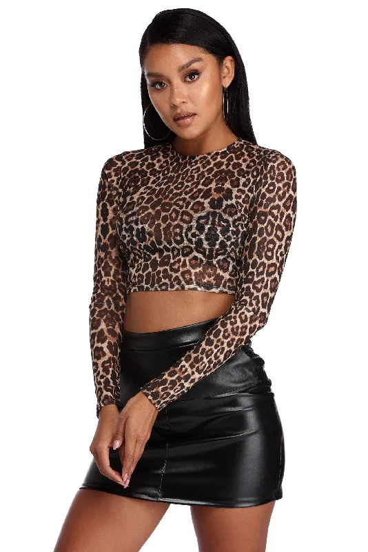 Unmissable Offer Run Wild Long Sleeve Crop Top