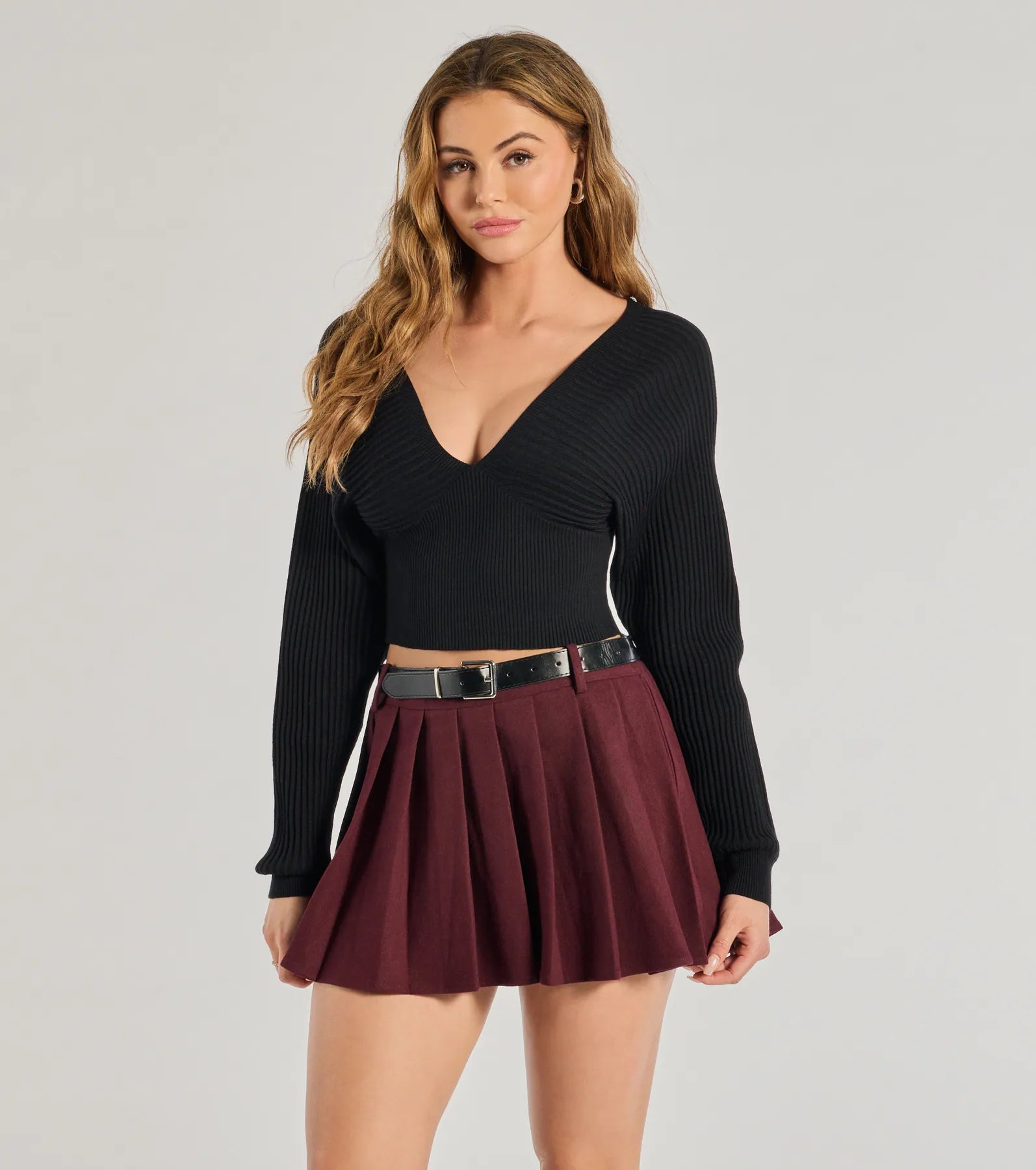 Weekend Steals Await Feeling Cozy Ribbed Knit Long Sleeve Top