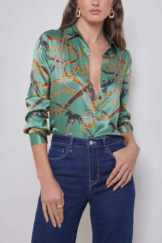 Weekend Deals That Wow Tyler Blouse - Spruce Multi