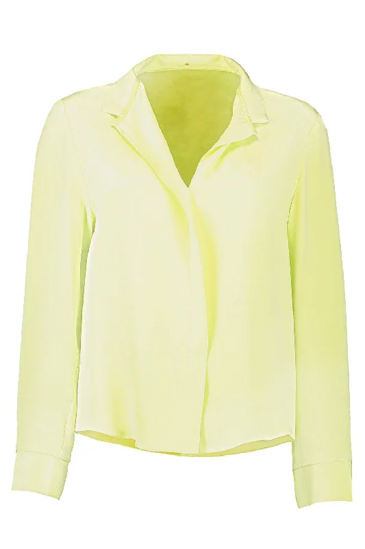 Time-Limited Offer Cuff Blouse - Pistachio