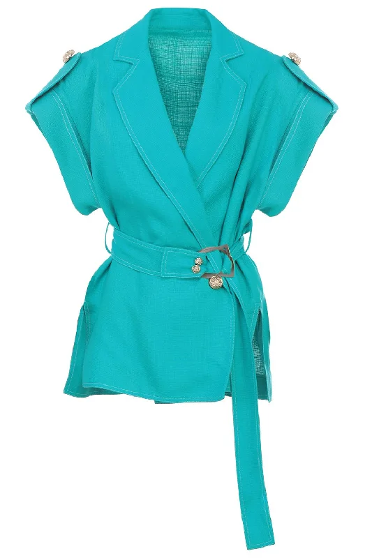 Weekend Shopping Made Better Vest Blouse