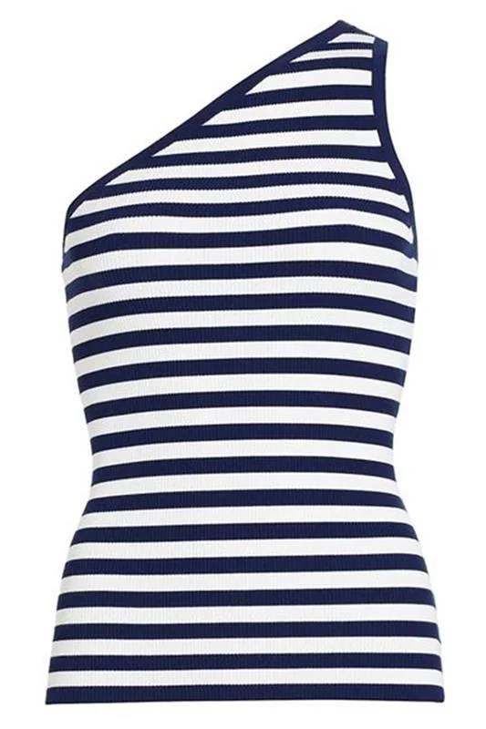 Weekend Offers That Shine One Shoulder Tank Top