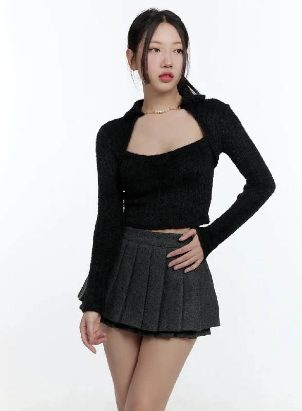 Buy Today Chain Detail Slim-Fit Crop Top CD423