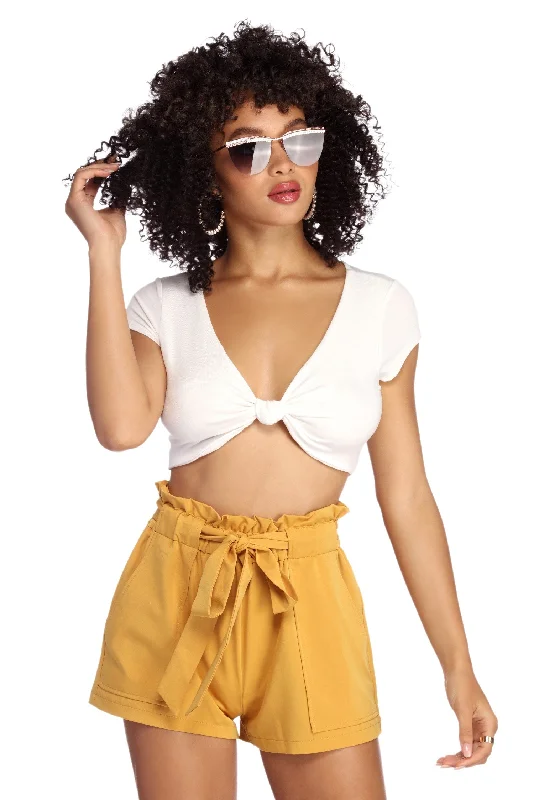 Best Seller Ready Or Knot Crop Top
