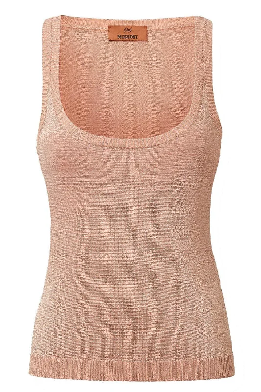 Unbeatable Deal Scoop Neck Tank - Light Pink