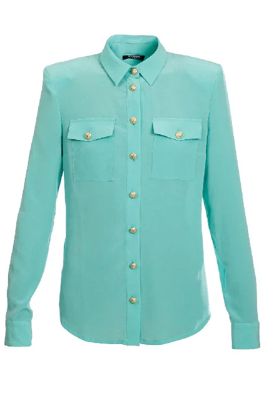 Weekend Savings Spectacle Long Sleeve Pocket Button Down