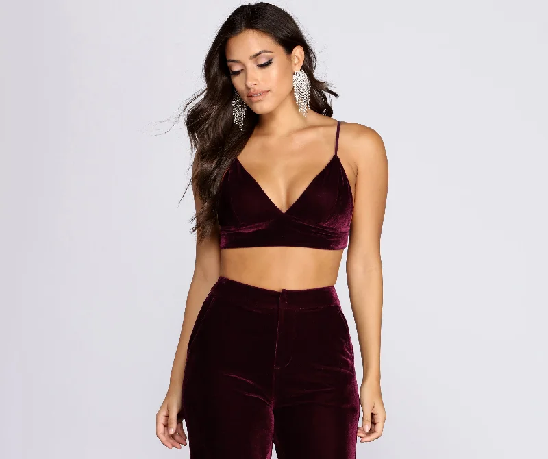 Special Price Velvet Glamour Bralette