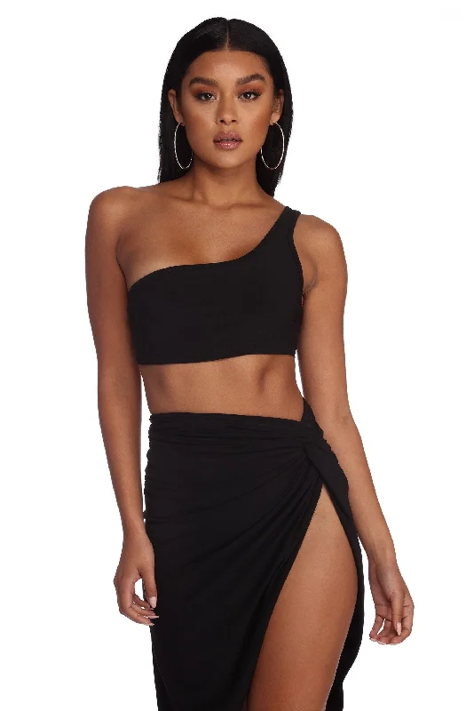 Super Sale Bright And Early Crop Top