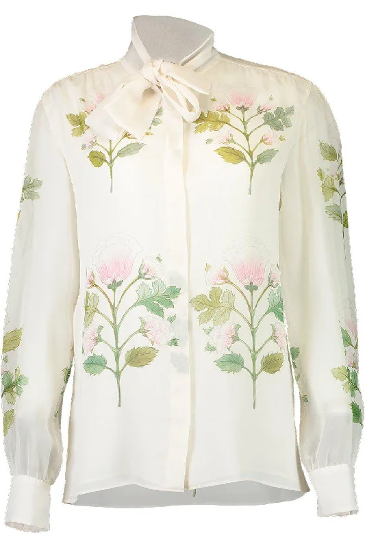Weekend Offers That Sizzle Georgette Rose Bouquets Blouse