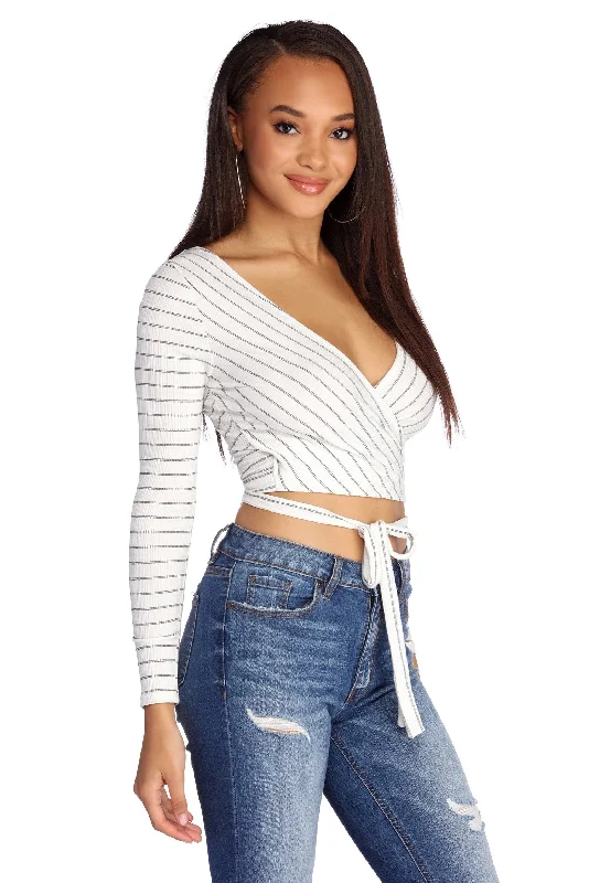 Today Only Wrap On It Crop Top