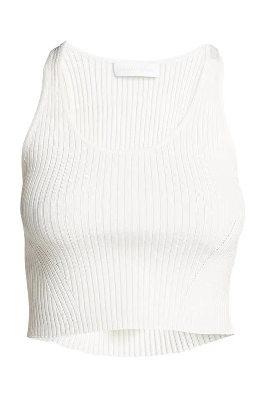 Weekend Discounts to Enjoy Cecilia Crop Top - White