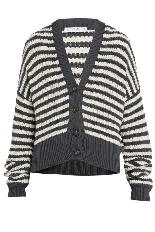 Unmissable Offer Pailette Striped Cardigan