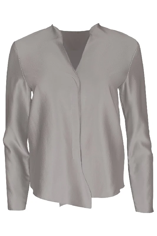 Unwind with Weekend Discounts House Blouse - Silver
