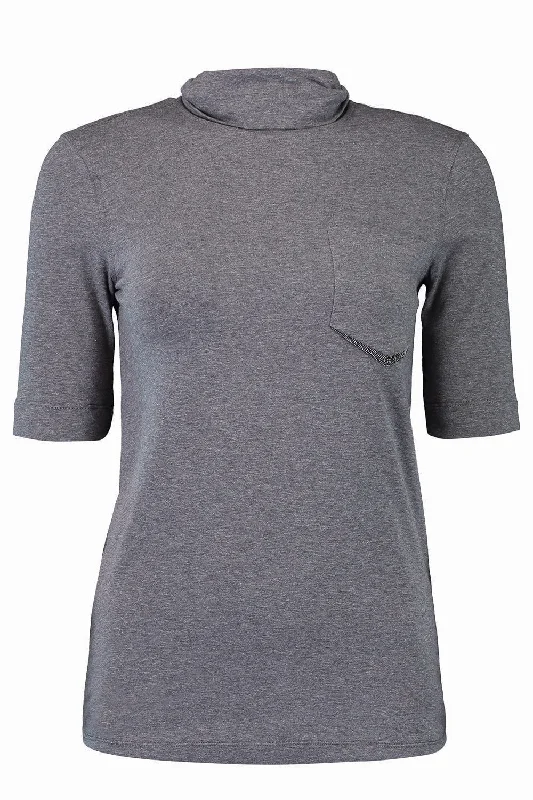 Massive Savings Monili Pocket Stretch Turtleneck