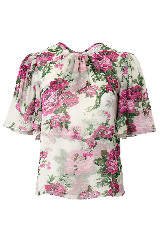 Act Fast Short Sleeve Floral Top