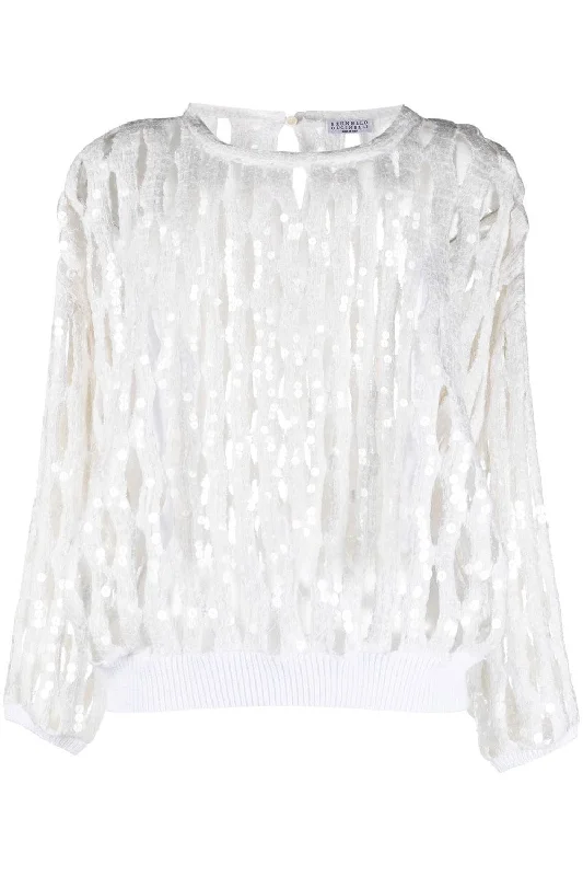 Make Your Weekend Count with Savings Sequin Open Knit Sweater