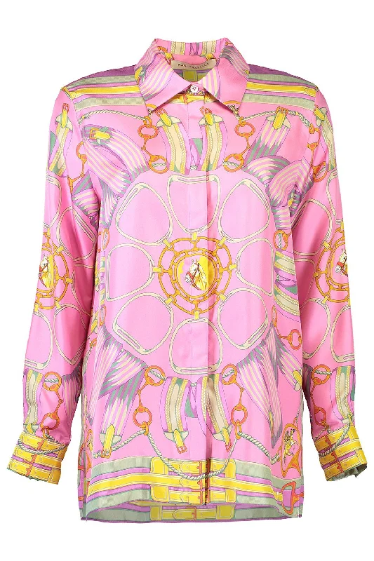Midnight Sale Printed Soft Shirt - Flamingo