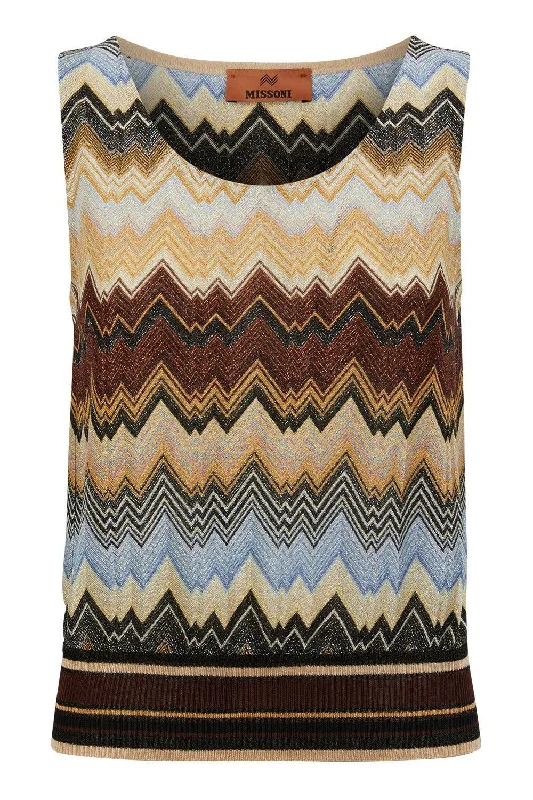 Major Deal Lurex Knit Tank Top