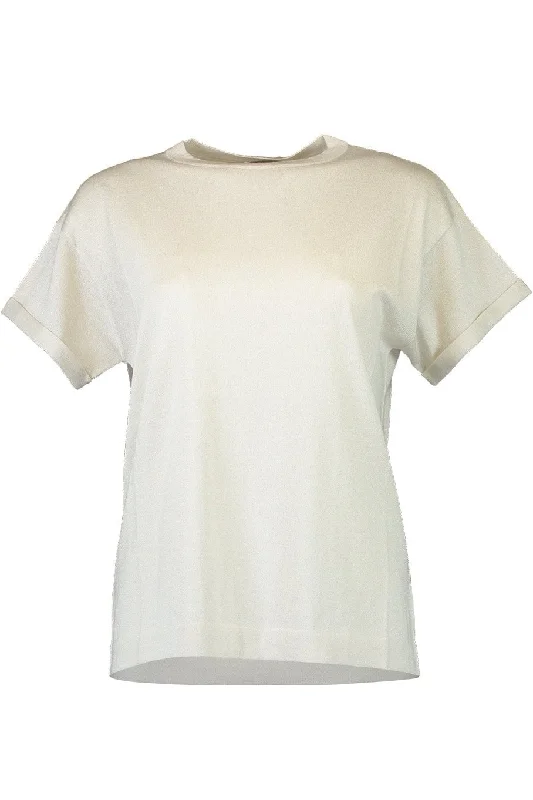 Weekend Specials to Savor Lurex T-Shirt - Pearl