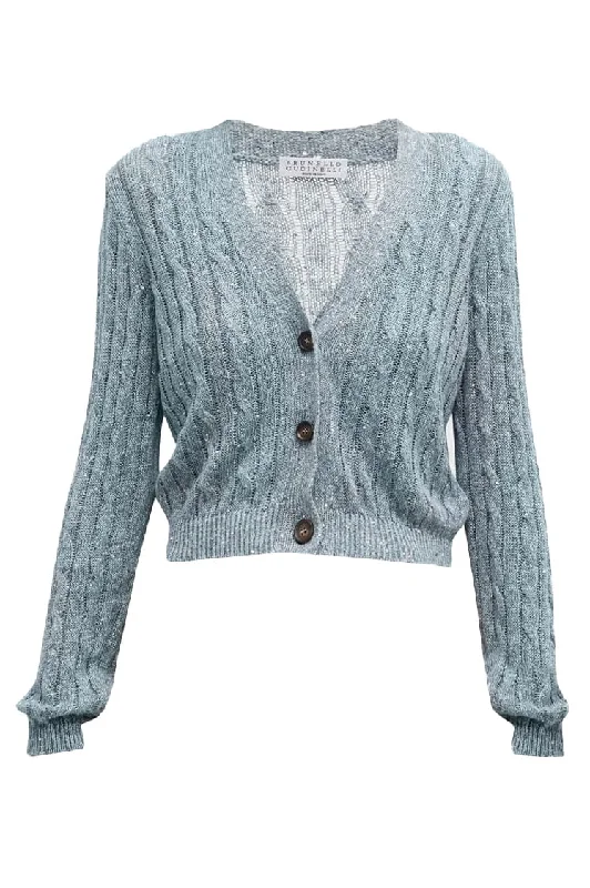 Weekend Deals That Sizzle Paillette Detail Cardigan
