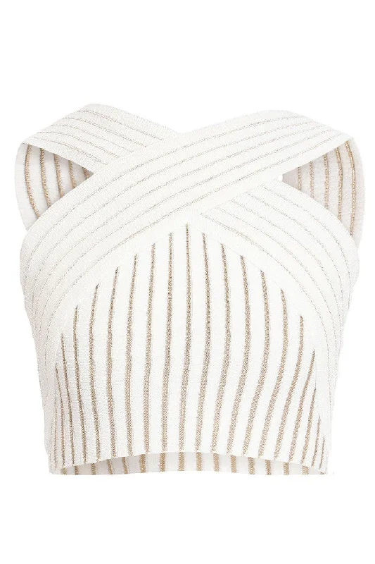 Weekend Specials Just for You Rib Knit Cropped Top