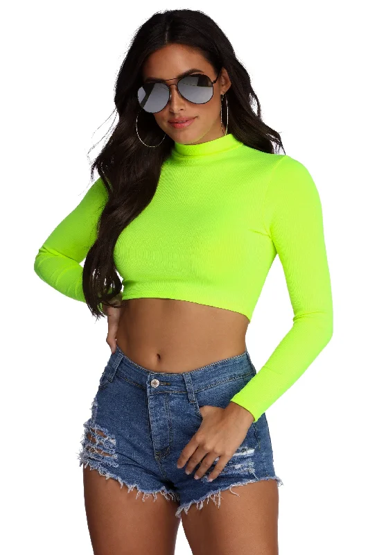 Special Price Glow For It Crop Top