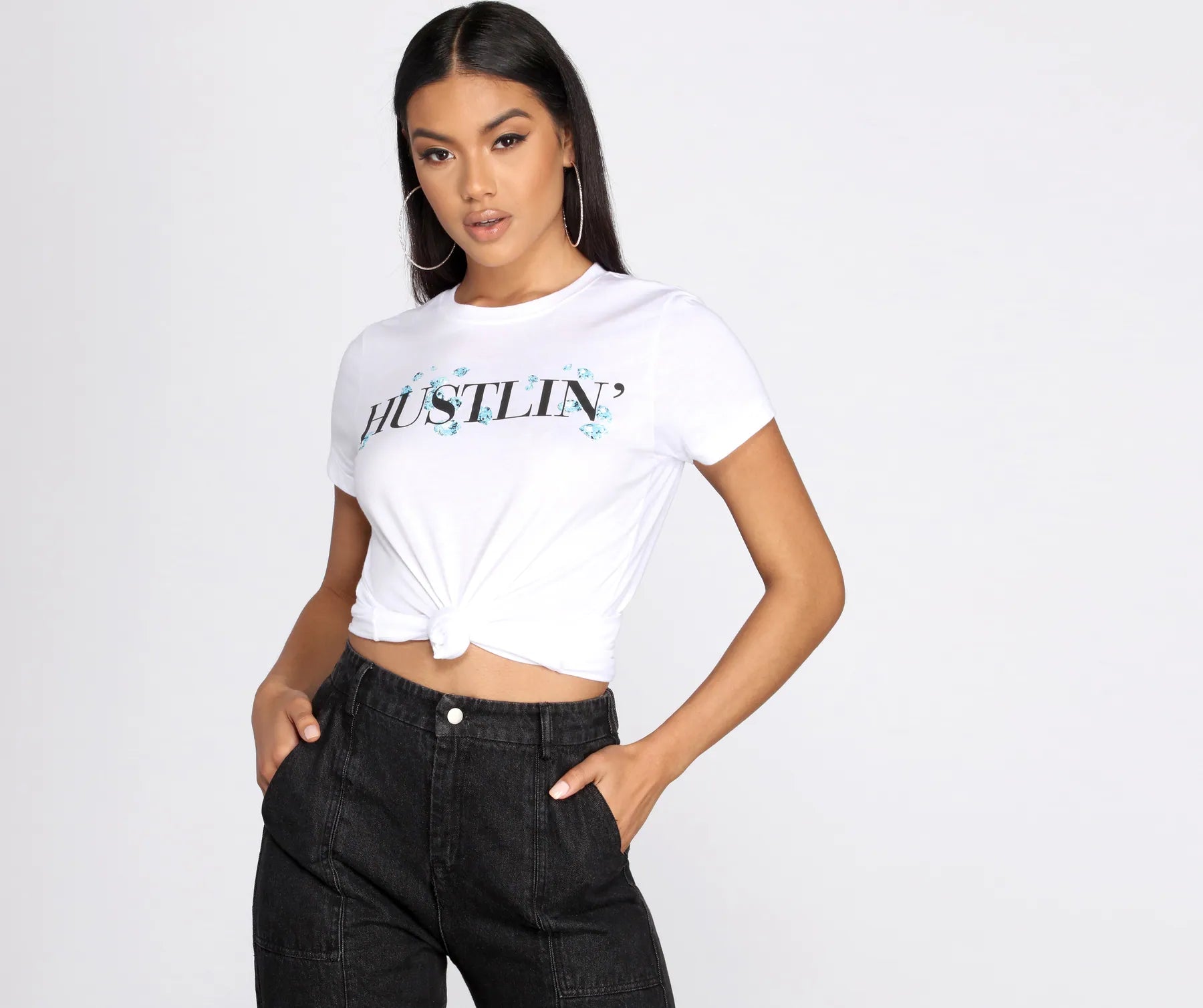 Hurry In Hustlin' Diamond Tee