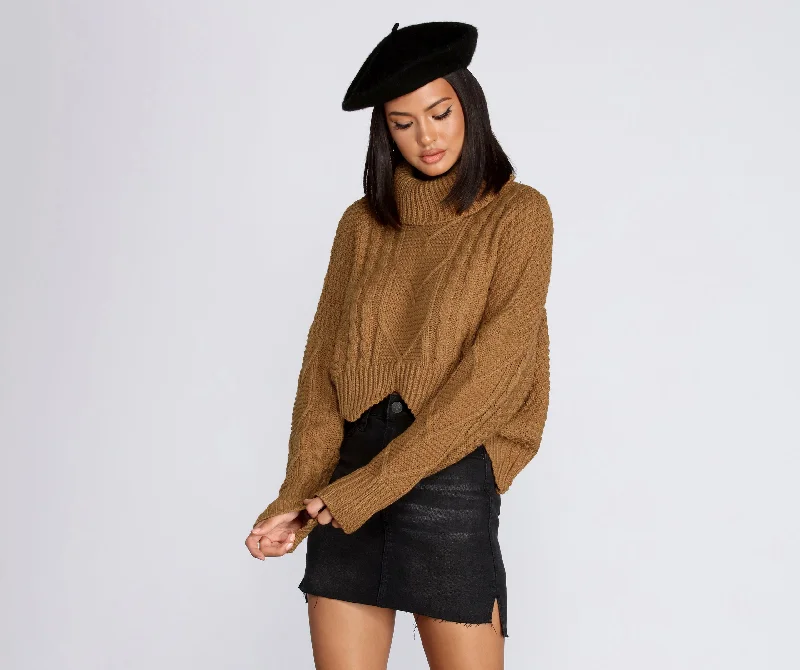 Weekend Shopping Bliss Cozy Vibes Cable Knit Sweater