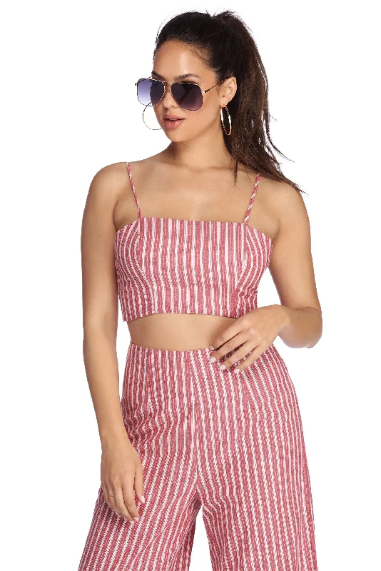 Amazing Value Stunt On Them In Stripes Top