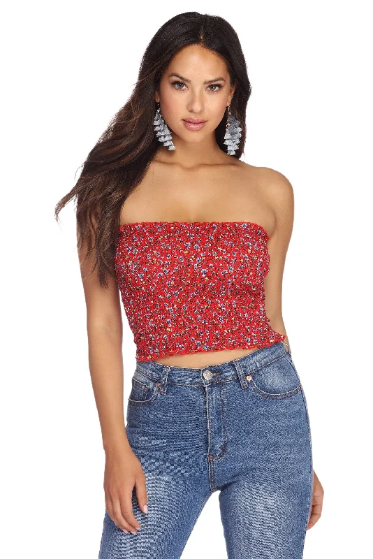 Flash Sale Daisy On My Mind Smocked Top