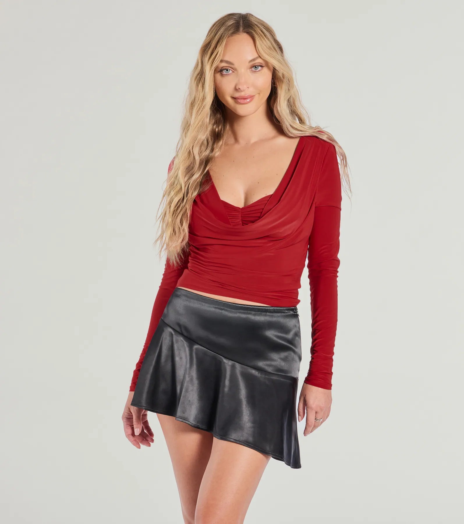 Weekend Deals to Make You Happy Bringing Bold Back Long Sleeve Top