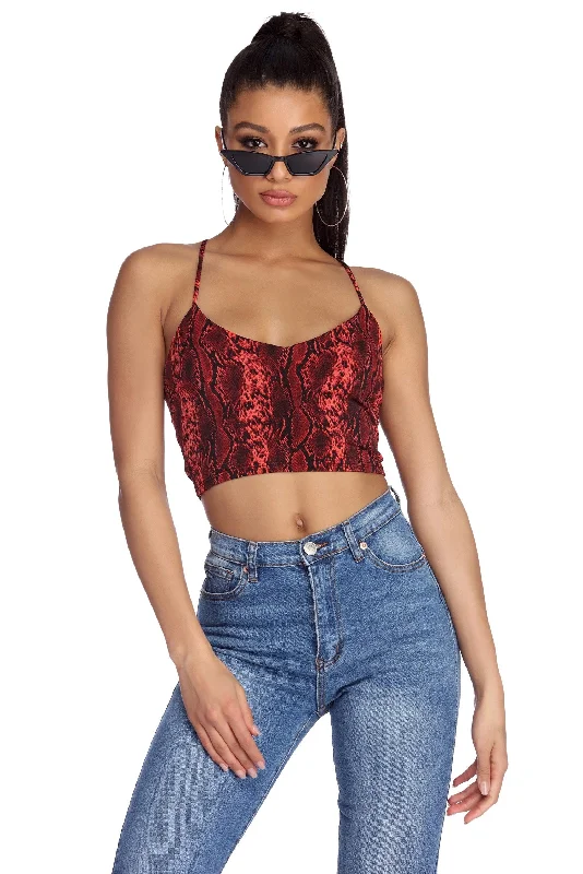 Major Deal Tie Back Crop Top