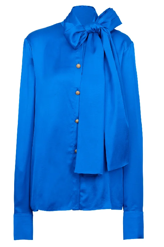 Weekend Bargains to Relish Tie Neck Blouse