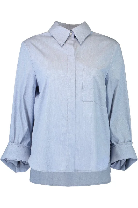 Weekend Offers That Shine Boyfriend Shirt - Indigo Melange