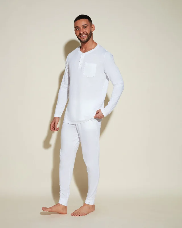 Weekend Specials Just for You Conjunto De Pijama Para Hombre Con Camiseta Henley Y Pantalones Joggers Weekend Specials Just for You Conjunto De Pijama Para Hombre Con Camiseta Henley Y Pantalones Joggers