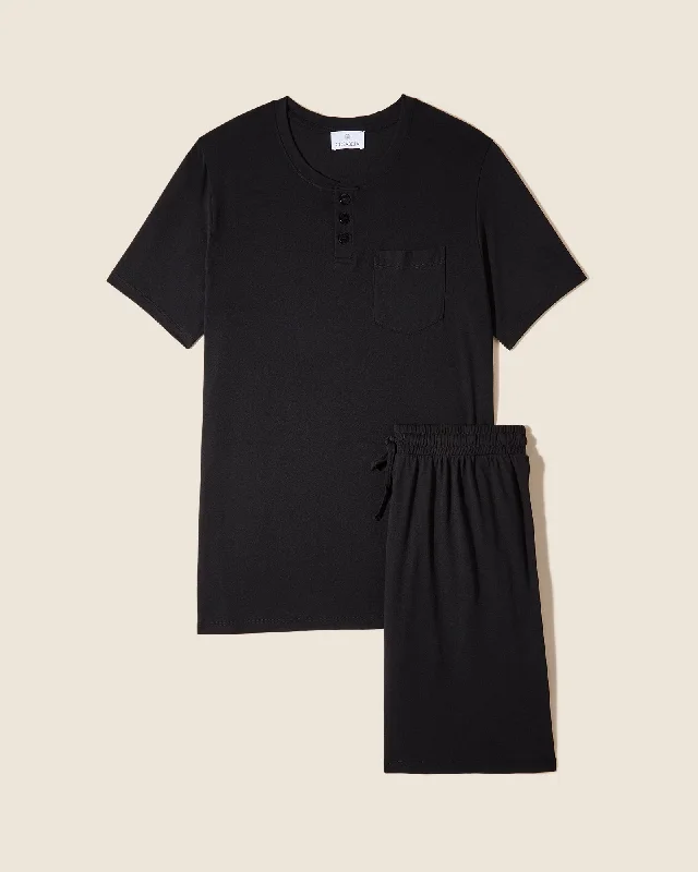 Special Discount Ensemble Pyjama Haut À Col Rond Et Short Pour Hommes